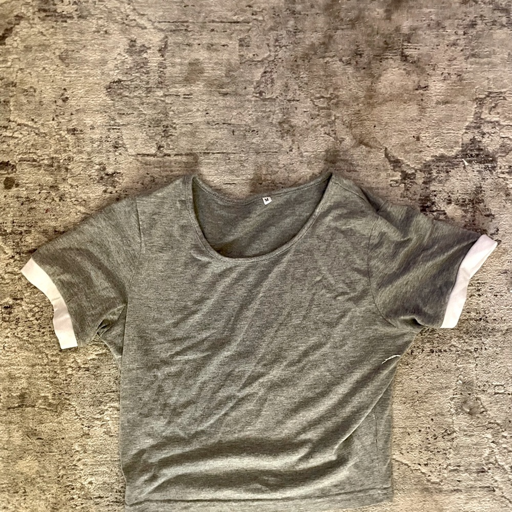 Grey crop top